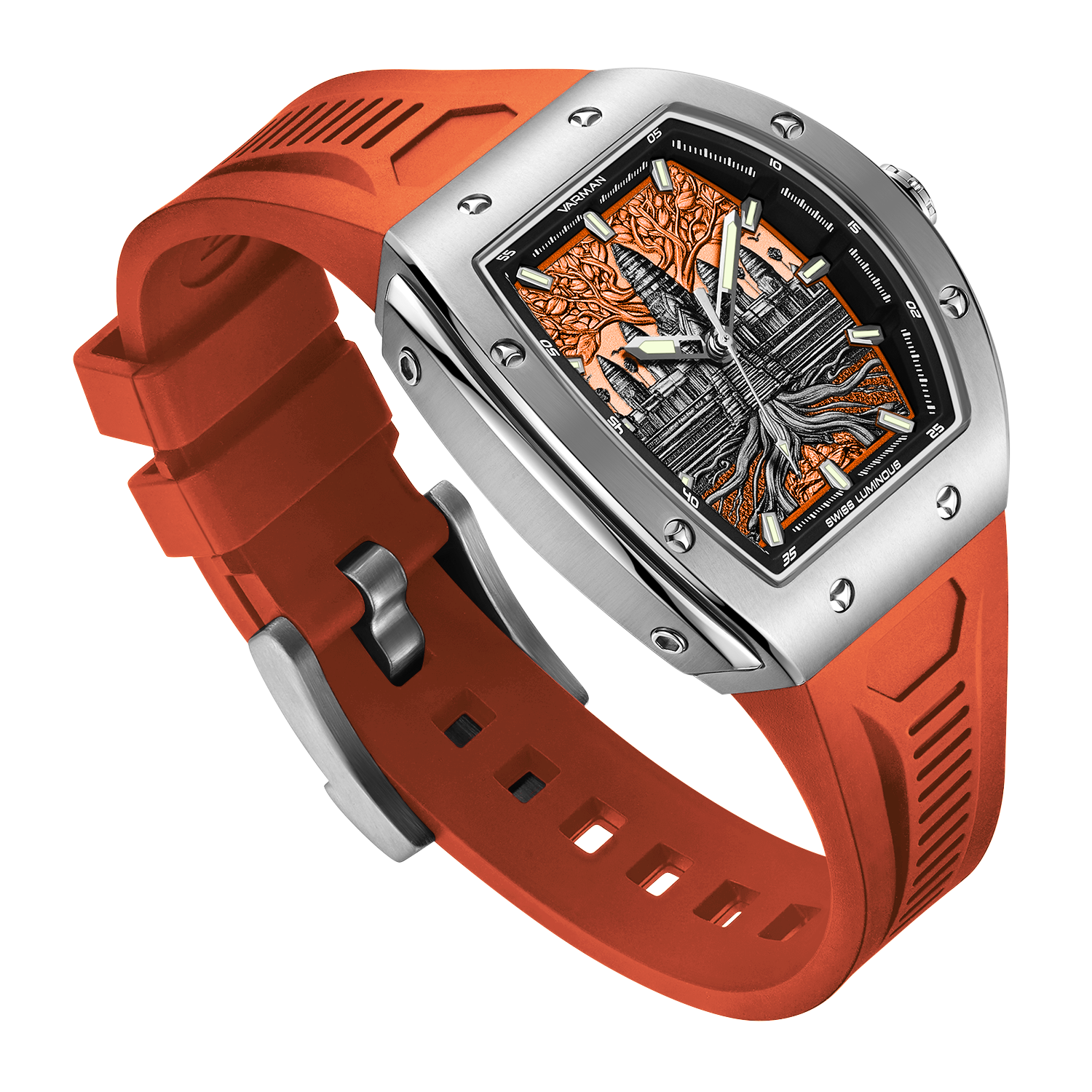 Varman The Angkor Titanium Shocking Orange Lady