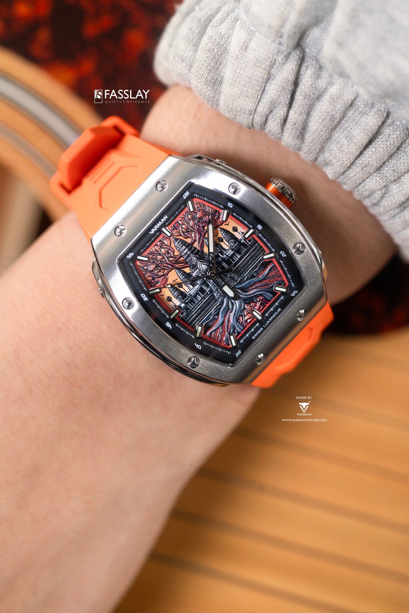 Varman The Angkor Titanium Shocking Orange Lady