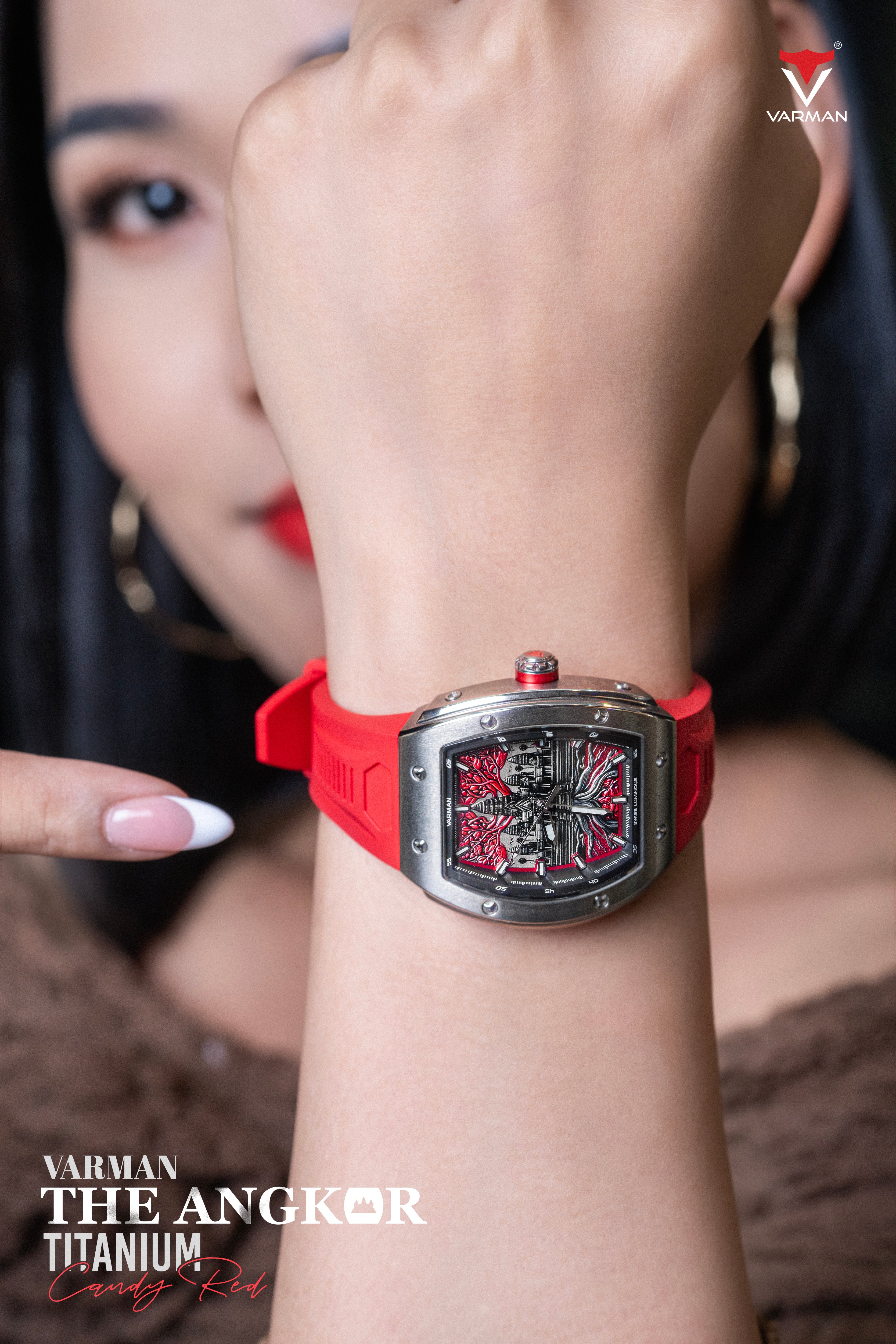 Varman The Angkor Titanium Candy Red Lady
