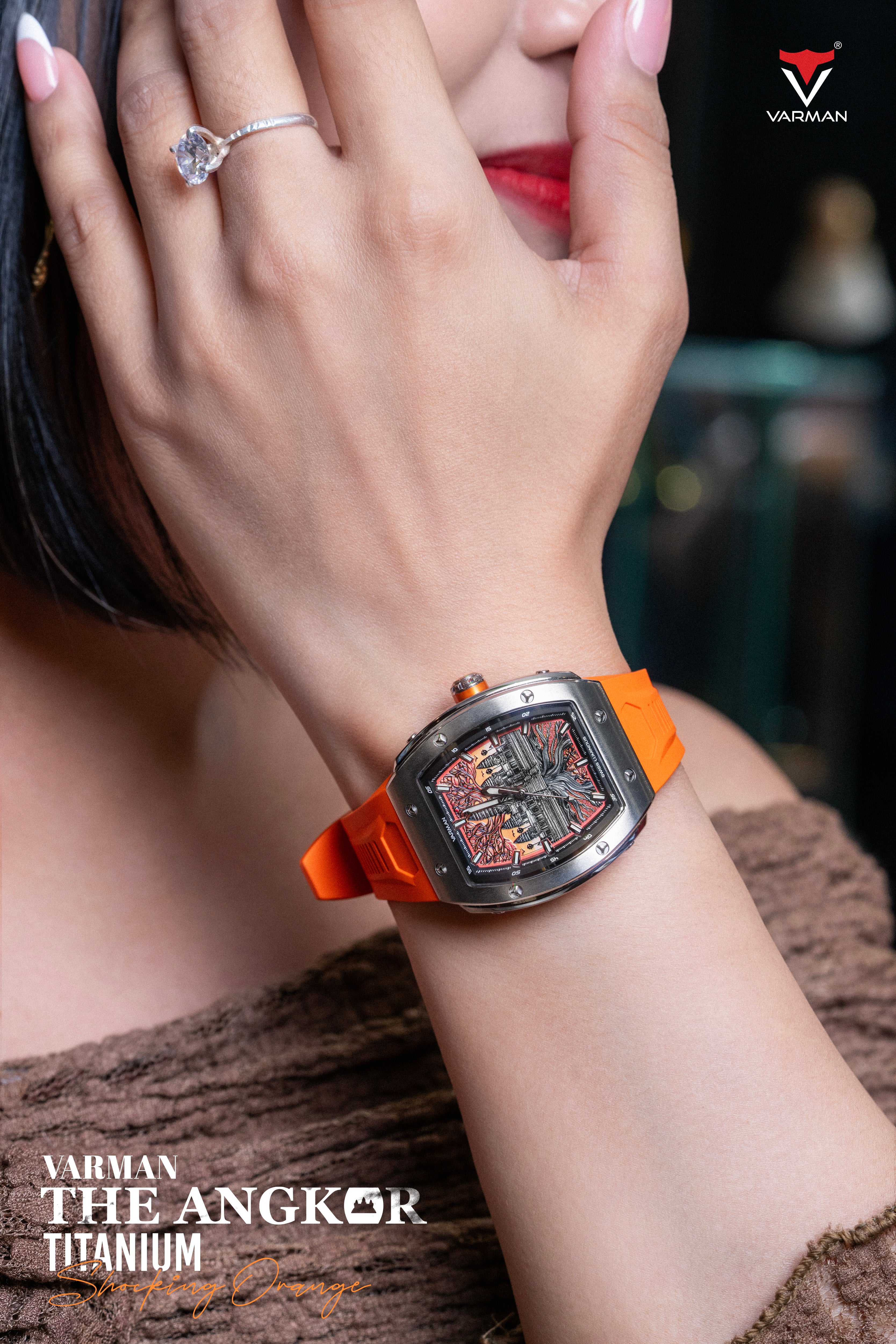 Varman The Angkor Titanium Shocking Orange Lady