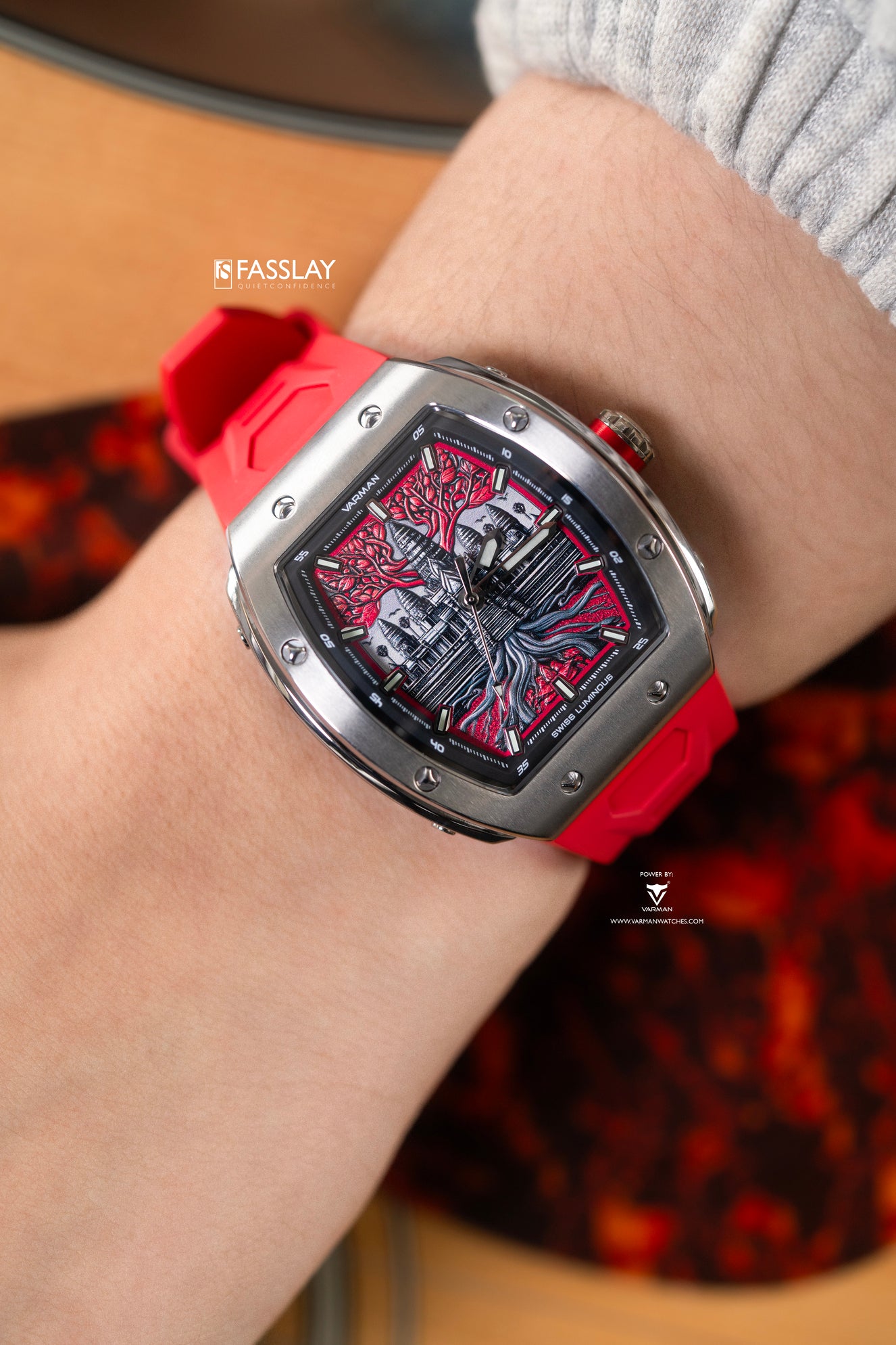 Varman The Angkor Titanium Candy Red Lady