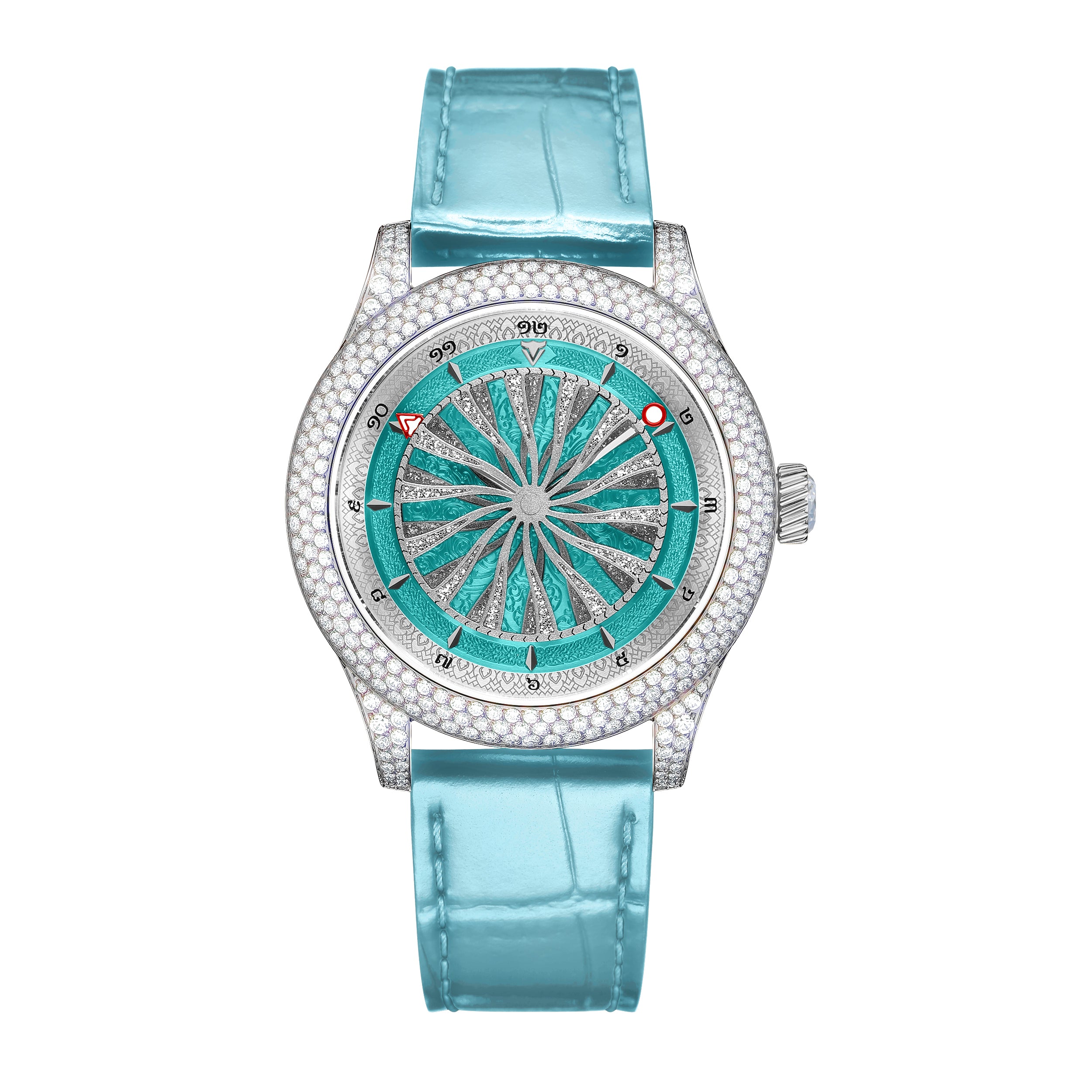 The Queen Marvelous Cyan-Silver